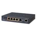 PLANET Switch  6-p Gigabit 4xPoE+ Desktop B55W External Power