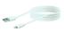 SCHWAIGER USB 2.0 Kabel Apple Lightning 2,0m Flachkabel weiß