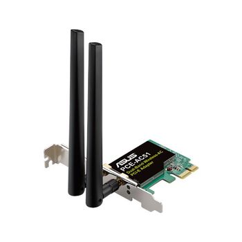 ASUS WL PCE-AC51 Dual-Band Wireless-AC750 PCI-E Adapter. 2x detachable antenna (90IG02S0-BO0010)