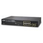 PLANET 8-PORT MANAGED SWITCH 10/100/1000T POE+2-PORT SFP      IN WRLS