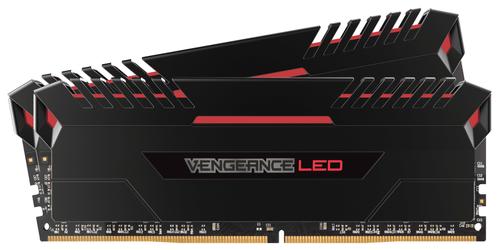 CORSAIR 16GB RAMKit 2x8GB DDR4 3000MHz 2X288Dimm Unbuffered 15-17-17-35 Vengeance Black Heat Spreader Red LED 1,35V XPM2.0 (CMU16GX4M2C3000C15R)