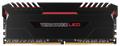 CORSAIR 32GB RAMKit 2x16GB DDR4 3000MH 2x288Dimm Unbuffered 15-17-17-35 Vengeance Black Heat Spreader RED LED 1,35V XMP2.0 (CMU32GX4M2C3000C15R)