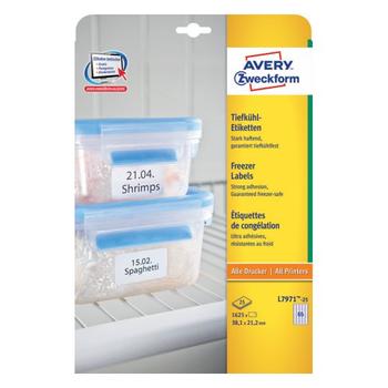AVERY Fryselabel Avery 38, 1x21, 2mm 65stk/ark 25ark/pak L7971-25 (L7971-25)
