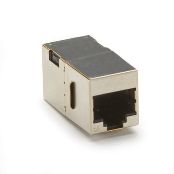 BLACK BOX CAT6A COUPLER, STRAIGHT THRU (C6ACP71S-SV)