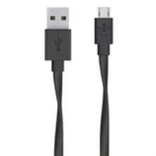 BELKIN MIXIT FLAT MICRO USB TO USB-A CABLE 1.8M BLACK CABL (F2CU046BT06-BLK)