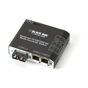 BLACK BOX Hardened Mini Media Converter Switch - 110 VAC Factory Sealed (LBH2001A-H-SC)