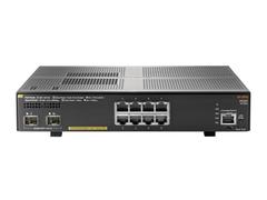 Hewlett Packard Enterprise HPE Aruba 2930F 8G PoE+ 2SFP+ - Switch - L3 - managed - 8 x 10/100/1000 (PoE+) + 2 x 1 Gigabit/10 Gigabit SFP+ (Uplink) - an Rack montierbar - PoE+ (125 W)