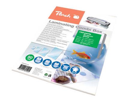 PEACH Laminierfolien 100er Starterset,  80 mic versch. gr. (PPC500-03)