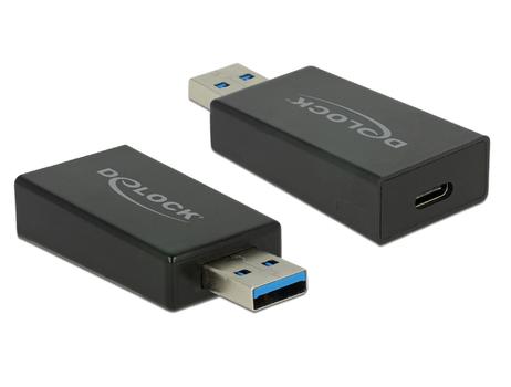 DELOCK USB3.1 Adaptor Black (65689)