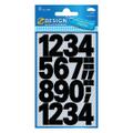 AVERY 3785 Number labels weatherproof black 25mm (48)