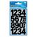 AVERY 3785 Number labels weatherproof black 25mm (48)