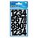 AVERY 3785 Number labels weatherproof black 25mm (48) (3785*10)