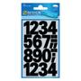 AVERY 3785 Number labels weatherproof black 25mm (48)