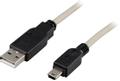 DELTACO 2 m, USB 2.0 A - Mini-B, uros - uros kaapeli