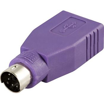 DELTACO Adapter PS/2 ha till USB ho för möss & tangentbord (USB-81)