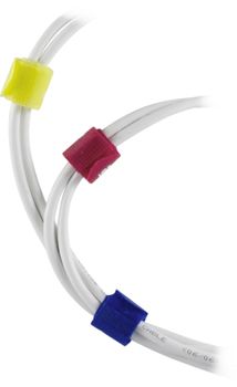 DELTACO cable sorting kit, Velcro straps in different colors 10-pack (CM03)