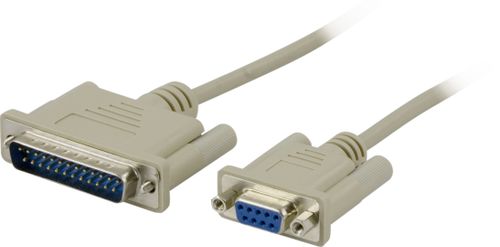 DELTACO Modem cable DB9 female-DB25 male 3m (DEL-34)