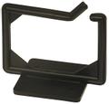 DELTACO Cable hangers, screw mounting, 100x63x75mm, plastic, black