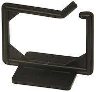 DELTACO Cable hangers, screw mounting, 100x63x75mm, plastic, black