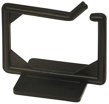DELTACO Cable hangers, screw mounting, 100x63x75mm,  plastic, black (FA-770-2-BK)