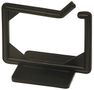 DELTACO Cable hangers, screw mounting, 100x63x75mm, plastic, black