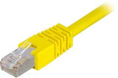 DELTACO FTP Cat.6 patch cable 0.5m, yellow