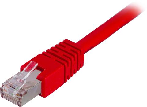 DELTACO FTP Cat.6 patch cable 0.5m, red (STP-60R)