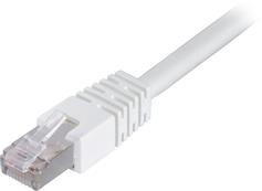 Deltaco Koblingskabel - RJ-45 (hann) til RJ-45 (hann) - 50 cm - FTP - CAT 6 - hvit