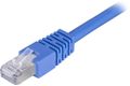 DELTACO Connecting cable - RJ-45 (male) to RJ-45 (male) - 2 m - FTP - CAT 6 - blue