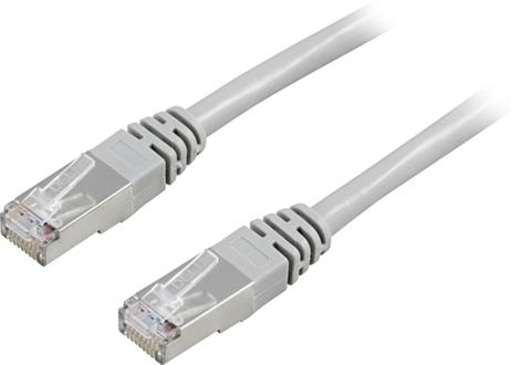 Deltaco Koblingskabel - RJ-45 (hann) til RJ-45 (hann) - 7 m - FTP - CAT 6 - grå (STP-67)