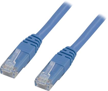 Deltaco Koblingskabel - RJ-45 (hann) til RJ-45 (hann) - 1 m - UTP - CAT 6 - blå (TP-61B)