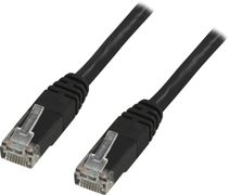 DELTACO UTP Cat.6 patch cable 1m, black