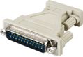 DELTACO Adapter 9-pin D-Sub (DB-9) Female 25-pin D-Sub (DB-25) Male