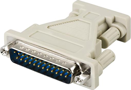 DELTACO Adapter 9-pin D-Sub (DB-9) Female 25-pin D-Sub (DB-25) Male (DEL-85)