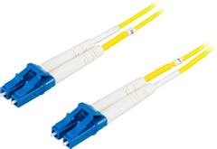 DELTACO Fiber cable LC - LC, duplex, single mode, 10m