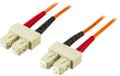 DELTACO Fiber cable SC - SC 50/125 duplex multimode 1m