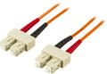 DELTACO Fiber cable SC - SC, duplex, multimode 10m