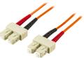 DELTACO Fiber cable SC - SC, duplex, multimode 25m