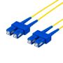 DELTACO Fiber cable SC - SC, duplex, single mode 7m