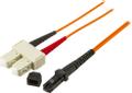 DELTACO Fiberkablage MTRJ - SC, duplex, multimode 1m
