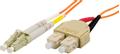 DELTACO Fiber cable LC - SC, duplex, multimode, 10m