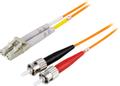 DELTACO Fiber cable LC - ST, duplex, multimode, 1m
