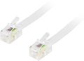 DELTACO modular cable 4P4C (RJ9 / RJ10 / RJ22) 3m, white