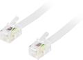 DELTACO modular cable 4P4C (RJ9 / RJ10 / RJ22) 5m, white