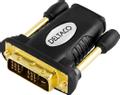 DELTACO HDMI adapter, HDMI 19-pin female to DVI-D male, gold-plated