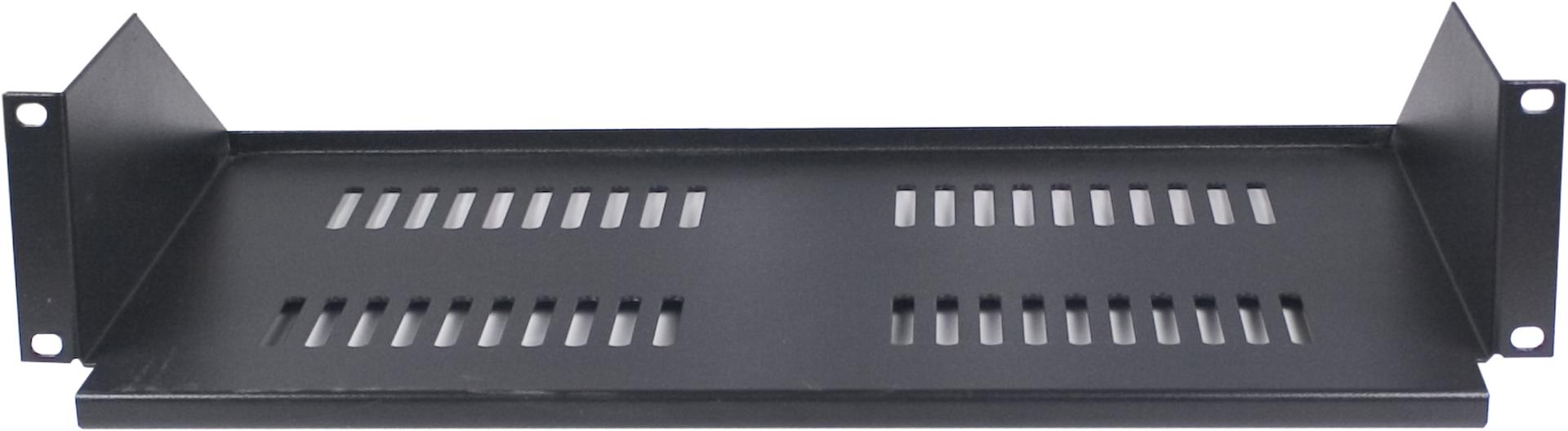 TOTEN - 19" fast hylla, 2U, 267mm djup, max 8Kg