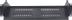 TOTEN 19" fast hylla, 2U, 267mm djup, max 8Kg