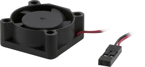 AKASA Fläkt 25x25x10mm,  för t.ex. switchar, 2-pin, 12V (AK-189BK-2B)