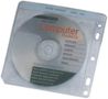 AIDATA Plastficka för CD-skivor, dubbelsidig, 100-pack