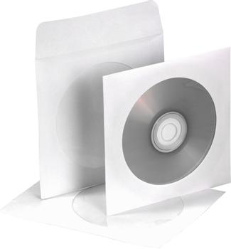 AIDATA Pappersficka för CD-skivor,  50-pack (CD01B-50)